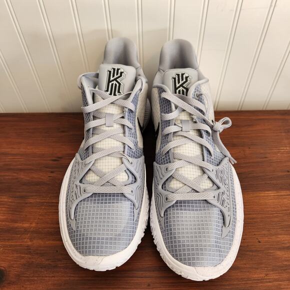 Nike Size 14.5M/16W Kyrie Low 4 TB Promo‎ Wolf Grey/Black New - Picture 4 of 13